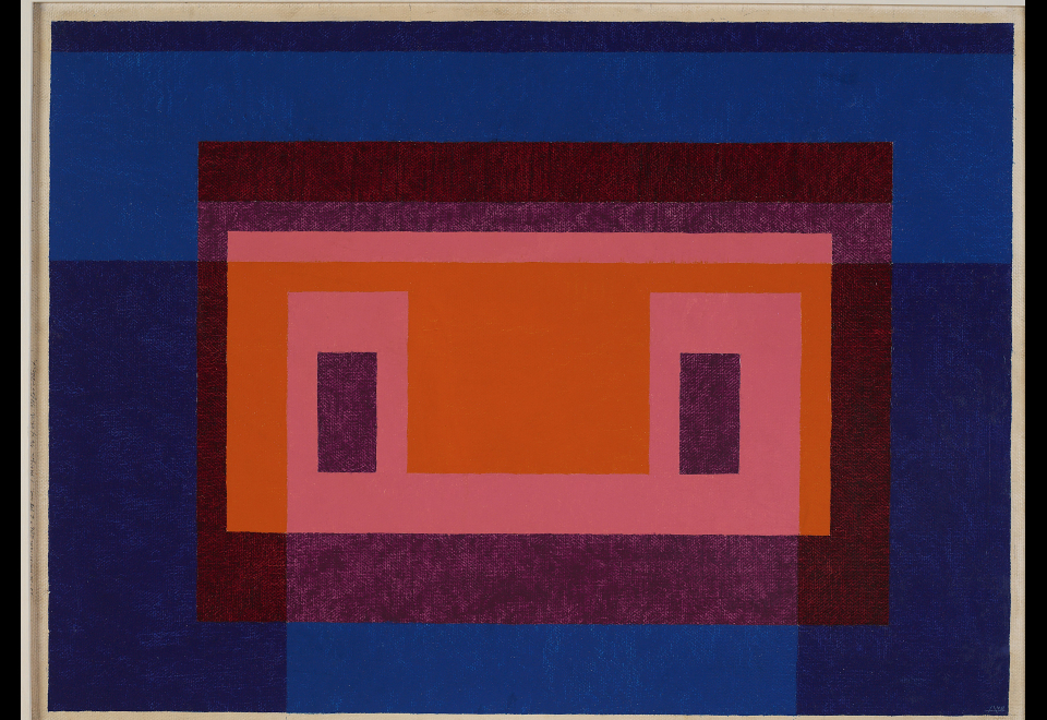 4 Central Warm Colors Surrounded by 2 Blues, 1948