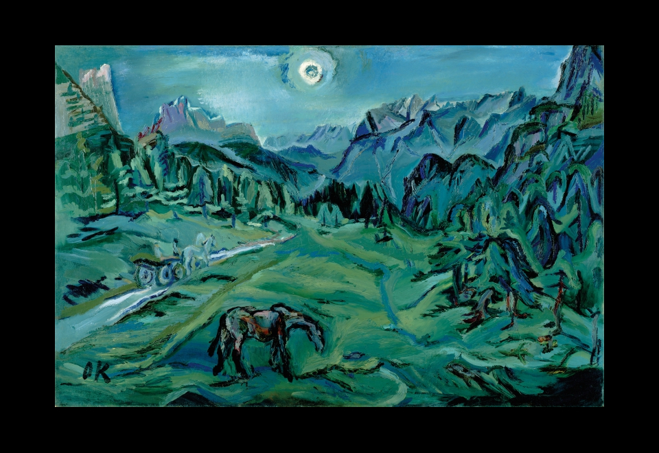 Paysage des Dolomites, Tre Croci / Dolomitenlandschaft, Tre Croci, 1913